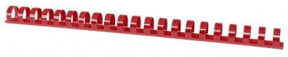 Grzbiety do bindowania OFFICE PRODUCTS, A4, 19mm (165 kartek), 100 szt., czerwone