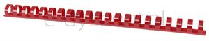 Office Products Grzbiety do bindowania A4, 19mm (165 kartek), 100 szt., czerwone