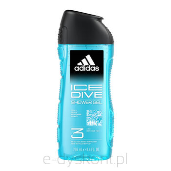 Adidas Żel Pod Prysznic 3 W 1 Dla Mężczyzn Ice Dive 250 Ml