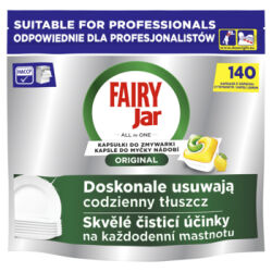 Fairy Professional Original Świeży, cytrynowy zapach, Kapsułki do zmywarki, 140 cykli