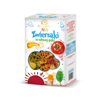 Bartolini Makaron Kids 250G Zwierzątka Pięciosmakowe