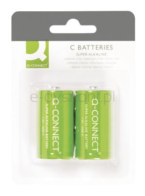 Q-Connect Baterie Super-Alkaliczne, Lr14, 1,5V, 2Szt.