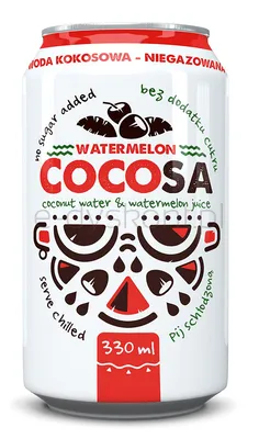 Woda kokosowa  z sokiem z arbuza NFC 330 ml