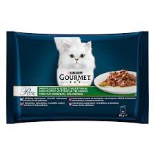 Gourmet Perle Cielęcina, Wołowina, Dziczyzna, Pstrąg z warzywami 4x85g