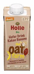 Holle Napój owsiany pełnoziarnisty kakaowo-banan, bezglutenowy powyżej 12 miesiąca życia /demeter BIO 200 ml