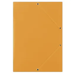 Donau Teczka Z Gumką Karton, A4, 400Gsm, 3-Skrz., Pomarańczowa 