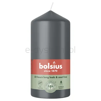 Bolsius Świeca Pieńkowa 120/58 Burzowy Szary