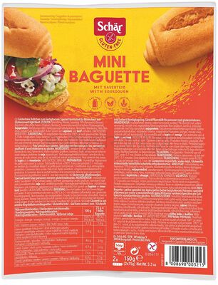 Mini baguette- bagietki do zapiekania BEZGL.150 g
