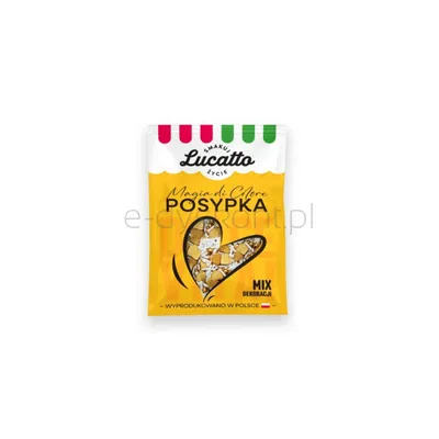 Dekoracje - złote serduszka Lucatto 30g