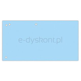Office Products Przekładki karton, 1/3 A4, 240x105mm, 100szt., niebieskie