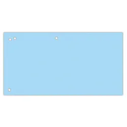 Office Products Przekładki karton, 1/3 A4, 240x105mm, 100szt., niebieskie