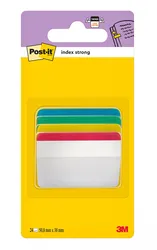 Post-It Zakładki indeksujące do archiwizacji (686-A1), PP, wygięte, 50,8x38,1mm, 4x6 kart., mix kolorów 