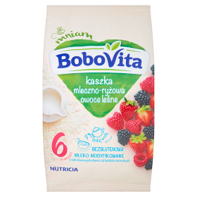 Bobovita Kaszka mleczno-ryżowa o smaku owoców leśnych po 6 miesiącu 230 g