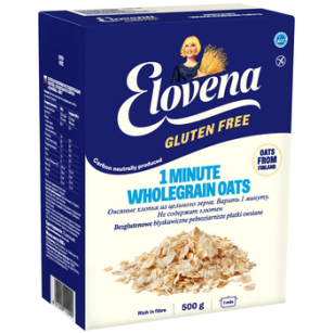 Elovena Gluten Free Płatki Owsiane 1 Minute 500 g