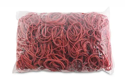 Gumki recepturki OFFICE PRODUCTS, średnica 50mm, 1,5x3mm, 60% kauczuku, 1000g, zgrzewka, czerwone