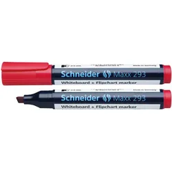 Schneider Marker do tablic Maxx 293, ścięty, 2-5mm, czerwony