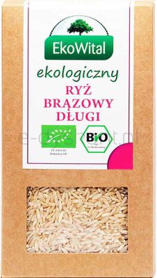 Ekowital Ryż brązowy długoziarnisty BIO 500 g
