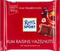 Ritter Sport Czekolada Mleczna Z Rumem I Bakaliami 100G