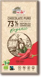 Sole Czekolada Gorzka 73% Kakao Z Chili Bio 100 G