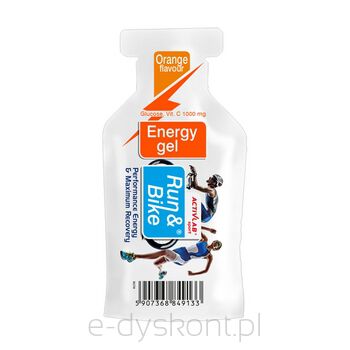 Run&Bike Energy Gel O Smaku Pomarańczy Activlab (40 Gram)