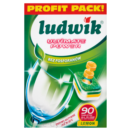 Ludwik Tabletki Do Zmywarek All In One Ultimate Power 90 Szt.