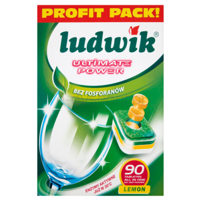 Ludwik Tabletki Do Zmywarek All In One Ultimate Power 90 Szt.