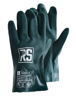 RS Duplo Rękawice chemiczne 27 cm, rozm. 10, zielone