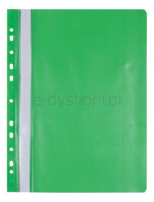 Office Products Skoroszyt, Pp, A4, Miękki, 100/170Mikr., Wpinany, Zielony 
