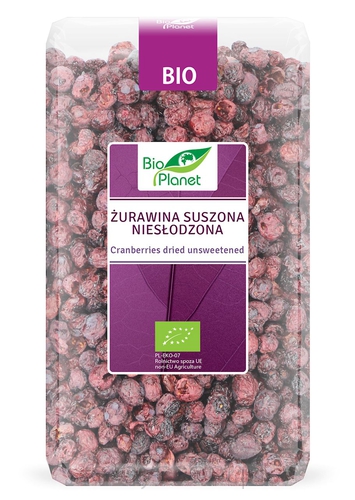 Żurawina Suszona Niesłodzona Bio 150 G - Bio Planet [BIO]