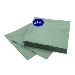 AHA Serwetki 3-warstwowe, składanie 1/4, 33x33cm, 20 szt., zielone