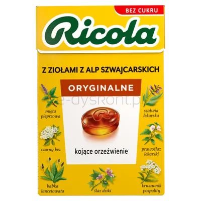 Ricola Oryginalne Ziołowe 27,5G