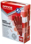 Office Products Marker Permanentny Okrągły, 1-3Mm (Linia), Czerwony  - 2