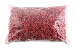 Office Products Gumki recepturki średnica 20mm, 1,5x1,5mm, 60% kauczuku, 1000g, zgrzewka, czerwone