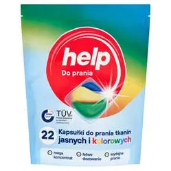 Kapsułki Do Prania Help Tkaniny Jasne IKolor 22*18 G Mw Dobry Wybor