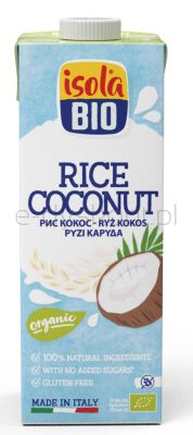 Isola Bio Napój Ryżowy Kokosowy Bezgl. Bio 1 L