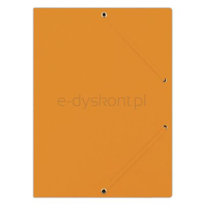 Donau Teczka Z Gumką Preszpan, A4, 390Gsm, 3-Skrz., Pomarańczowa 