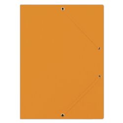 Donau Teczka Z Gumką Preszpan, A4, 390Gsm, 3-Skrz., Pomarańczowa 