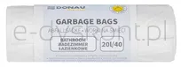 Worki na śmieci DONAU HOME, łazienkowe (HDPE), 20l, 40 szt., białe - 2