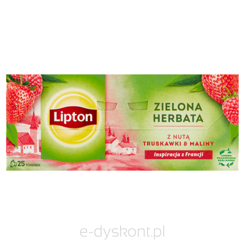 Lipton Herbata Zielona O Smaku Maliny I Truskawki 25Tb 35G