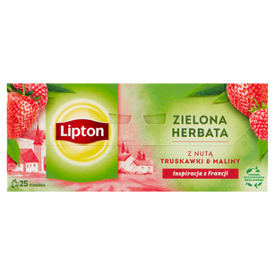 Lipton Herbata Zielona O Smaku Maliny I Truskawki 25Tb 35G