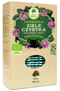 Herbatka Ziele Czystka Bio (25 X 2 G) 50 G - Dary Natury [BIO]