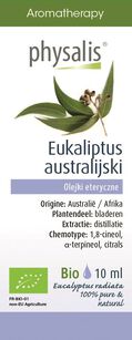 Olejek Eteryczny Eukaliptus Australijski Bio 10 Ml - Physalis [BIO]