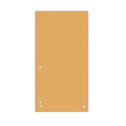 Donau Przekładki Karton 1/3 A4, 235x105mm, 100szt., pomarańczowe