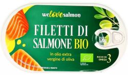 We Love Salmon Filet Z Łososia W Oliwie Extra Virgine Bio 170G/100G