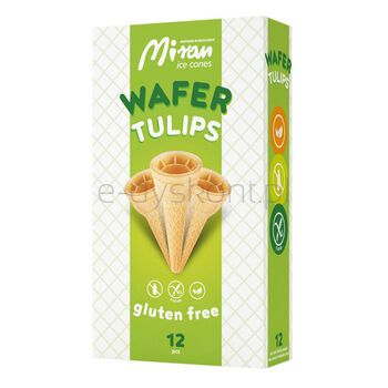 Miran Wafle Do Lodów Bezglutenowe/ Wafer Tulips 40G ( 12 Szt)