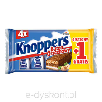 Knoppers Baton Orzechowy 4+1 gratis (200g)