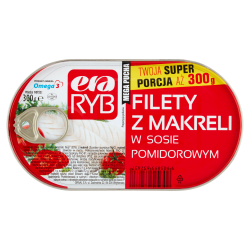 Era Filety Makrela Sos Pomidorowy 300G