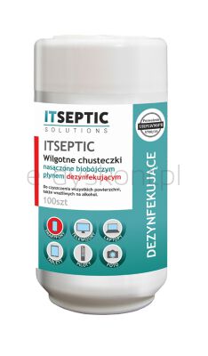 Itseptic Chusteczki Czyszcząco-Dezynfekujące Mała Tuba, 100Szt.