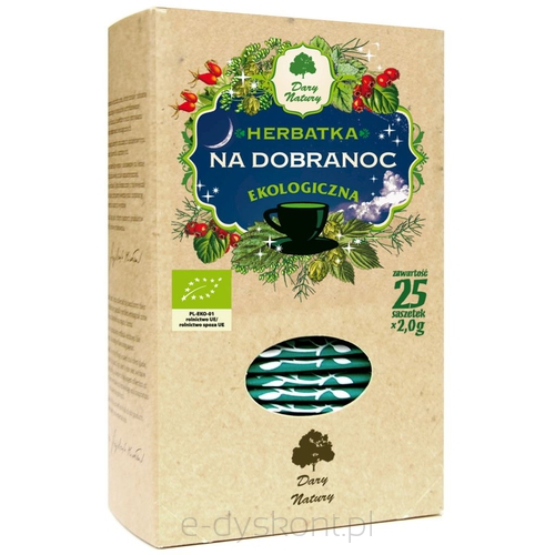 Herbatka Na Dobranoc Bio (25 X 2 G) 50 G - Dary Natury [BIO]