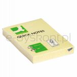 Q-Connect Bloczek Samoprzylepny, 51X76Mm, 1X100 Kart., Jasnożółty  - 2